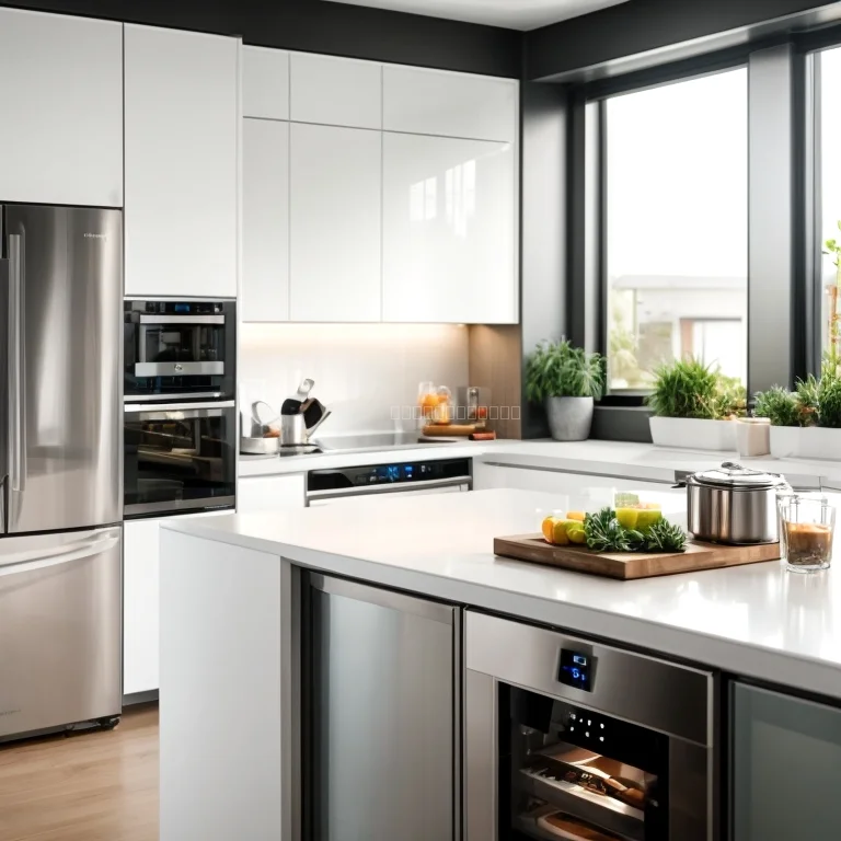 Smartes Küchengerät mit künstlicher Intelligenz in modernem Umfeld